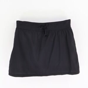 Exertek Activewear Skort Short Womens M Black Polyester Drawstring Stretch Waist